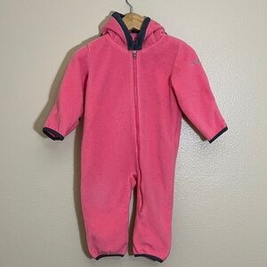 Columbia Pink Grey Fleece Bunting